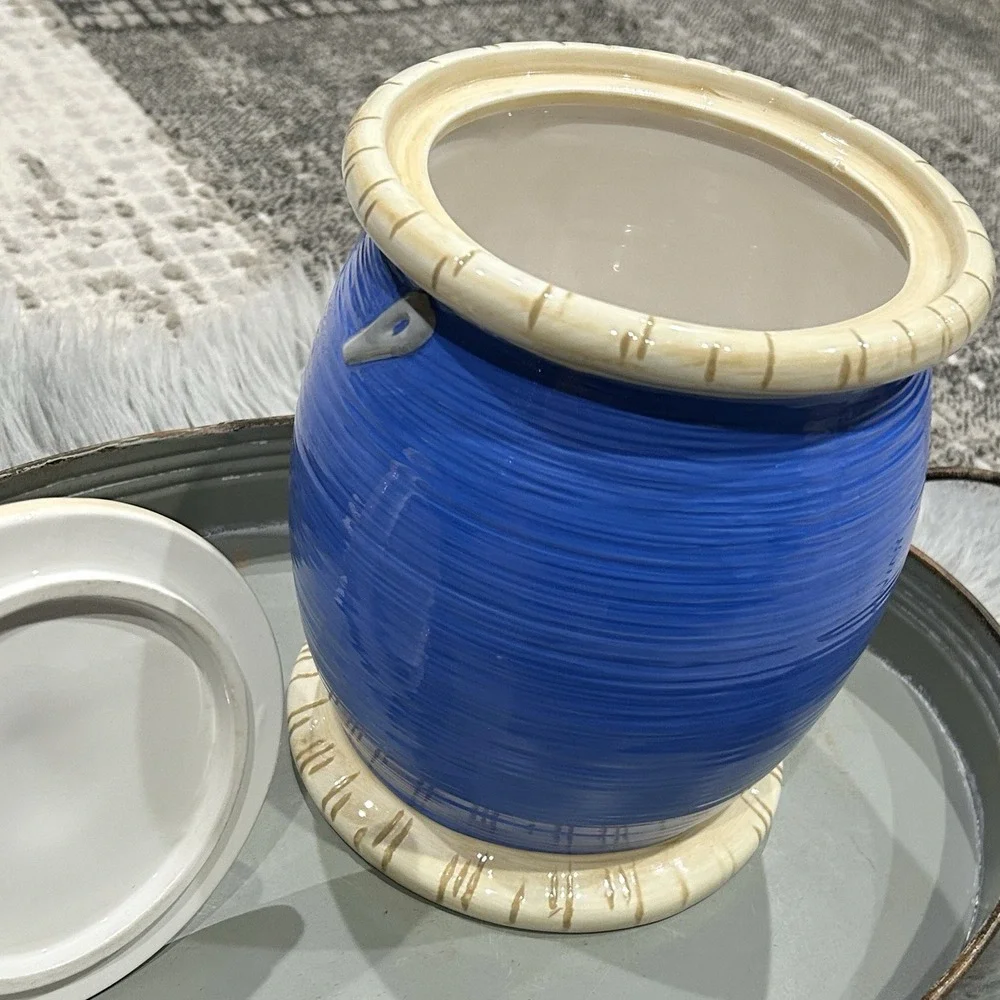 Disney Tinker Bell Sitting on‎ Blue Spool of Thread Cookie Jar